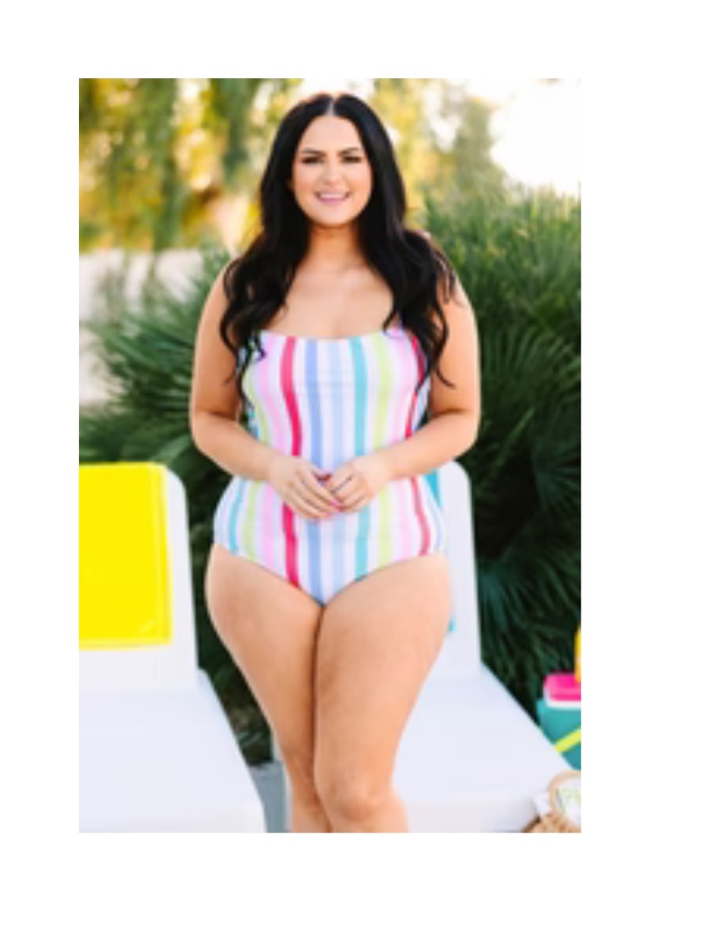 Chic Soul Multi-Color Striped Dress (Blue, Pink, Lime, White)